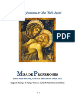 Ritual Profesiones Franciscanas