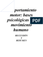 Comportamiento Motor. Bases Psicológicas Del Movimiento Humano