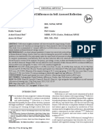 Age and Gender Based Differences in Self-Assessed Reflectionin-Learning Scale