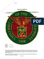 IF-003-19 SF-INFRA-15 A Affidavit of Site Inspection