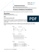 Experiment-5 (Frequency Modulation & Demodulation) : Simulink Based Experiments