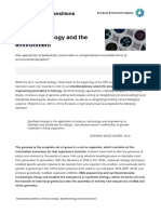 Briefing 17 Synthetic Biology and The Environment PDF