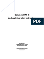 Data Aire DAP III Modbus Integration Instructions: Data Aire, Inc. 230 West Blueridge Avenue Orange, California 92865