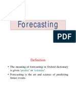 Forecasting