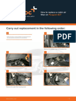 How To Replace A Cabin Air Filter On Peugeot 407