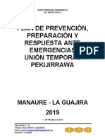 Plan de Prevención, Preparación y Respuesta Ante Emergencias Unión Temporal Pekijirrawa