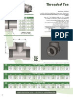 Threaded Tee Dimension - Penn Machine