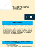 Clasificación de Yacimientos Minerales