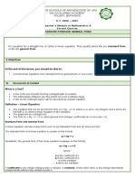 Math - G8 - 2ND - Standard and General Form