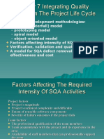 Chapter 7 Integrating Quality Activities in The Project Life Cycle