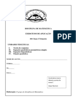 Ficha de Exercicios Da 10a Classe - I Trimestre