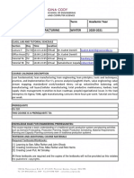 Course Number Course Title Term Academic Year Indu321-T Lean Manufacturing Winter 2020-2021