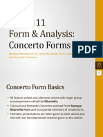 MUC-311 Form & Analysis:: Concerto Forms