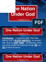 One Nation Under God: 1 Timothy 2:1-6