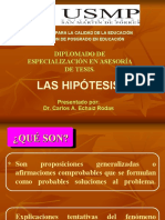 Hipotesis y Variables