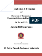 BTech Computer Science Engineering Syllabus PDF