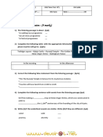 Devoir de Contrôle N°1 - Anglais - Bac Lettres (2010-2011) MR Ibrahim