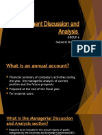 Management Discussion and Analysis