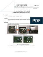 Brivo OEC 850 Service Note For Ccu Circuit Board Connection