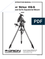 Orion Sirius Eq-G: Computerized Goto Equatorial Mount