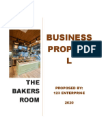 Business Proposa L: THE Bakers Room