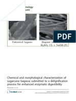 Chemical and Morphological Characterization of Sugarcane Bagasse Submitted To A Delignification Process For Enhanced Enzymatic Digestibility