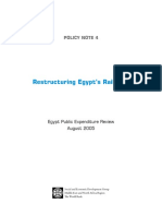 Restructuring Egypt's Railways - Augst 05 PDF