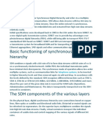 Basic Functioning of Synchronous Digital Hierarchy: Telephone Systems