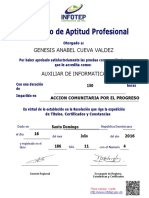 Certificado INFORMATICA