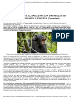 GUERRA BRUTAL PODE AJUDAR A EXPLICAR DIFERENÇAS EM SOCIEDADES DE CHIMPANZÉS E BONOBOS. (Comentado)