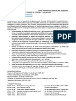 Valério Correia CV Gerente de Manutenção - Produção - EHS - Suprimentos PDF