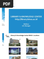 Library & Knowledge Center: Meiliana LKC Manager