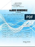 Class Schedule: Masbate National Comprehensive High School