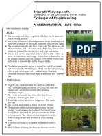 A Report On Green Material - Jute Fibres