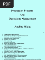 Production Systems and Operations Management Anubha Walia