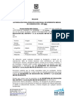 Secretaría - Autorización de Uso de Imagen