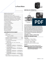 Model 1000 Remote Reset Meter: Service Manual