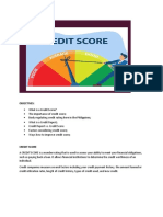 Credit Score Lecture Notes