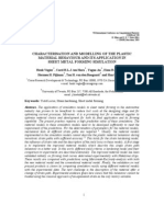 Characterisation and Modelling of The Plastic Material Behaviour and Its Application in Sheet Metal Forming Simulation