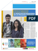 PEN2036 - Proyecto Educativo Nacional Promueve El Bienestar Socioemocional de Los Peruanos y Peruanas