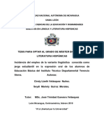 Tesis Sobre Jergas Estudiantiles Modelo PDF