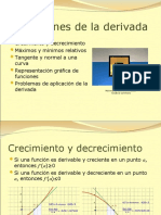 Tema 5: Aplicaciones de La Derivada