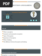 Encryption and Hashing: Presented by Fatma HAMOUDA