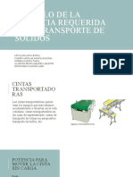 Cálculo de La Potencia Requerida para Transporte de Solidos