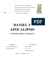 Cuestionario Daniel y Apocalipsis 4