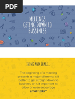 Meetings 1 - Small Talk Starting A Meeting PDF