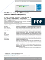 Bulk Fill Resin Composites Polymerization Properties and Extended Light Curing