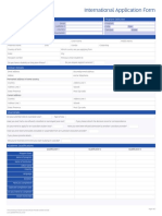 International Application Form: Agent/ Representative Details Program Selection