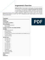 Generalized Hypergeometric Function