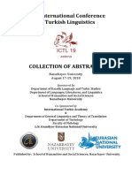 19th International Conferenceon Turkish Linguistics PDF